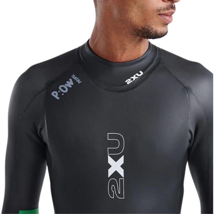 2024 2XU Mnner Propel Open Water Swim Neoprenanzug MW7144c - Black / Bright Green